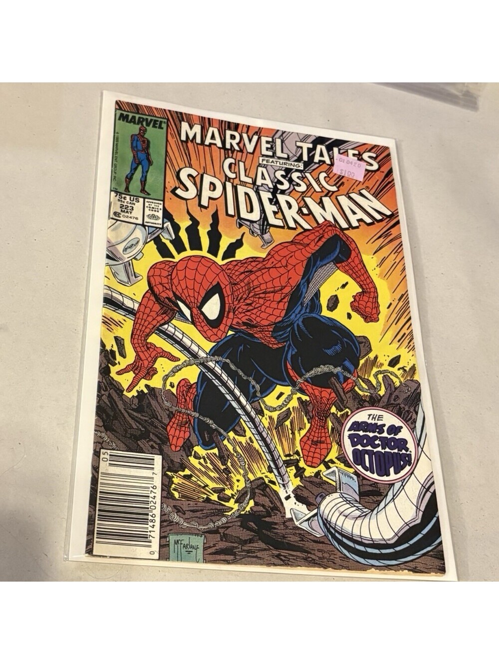 Marvel Tales #223 (May 1989) Classic Spider-Man Vs. Dr. Octopus - Todd Mcfarlane